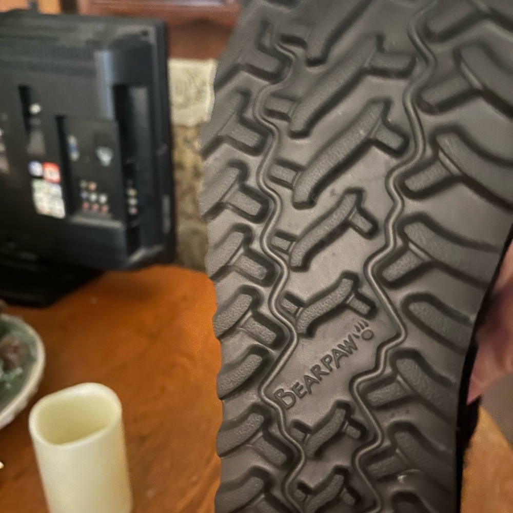 BearPaw Black Sole Winter Boots